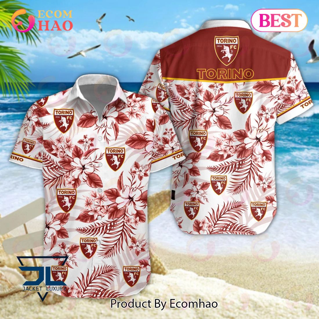 Torino Football Club Lega Serie A Hawaiian Shirt