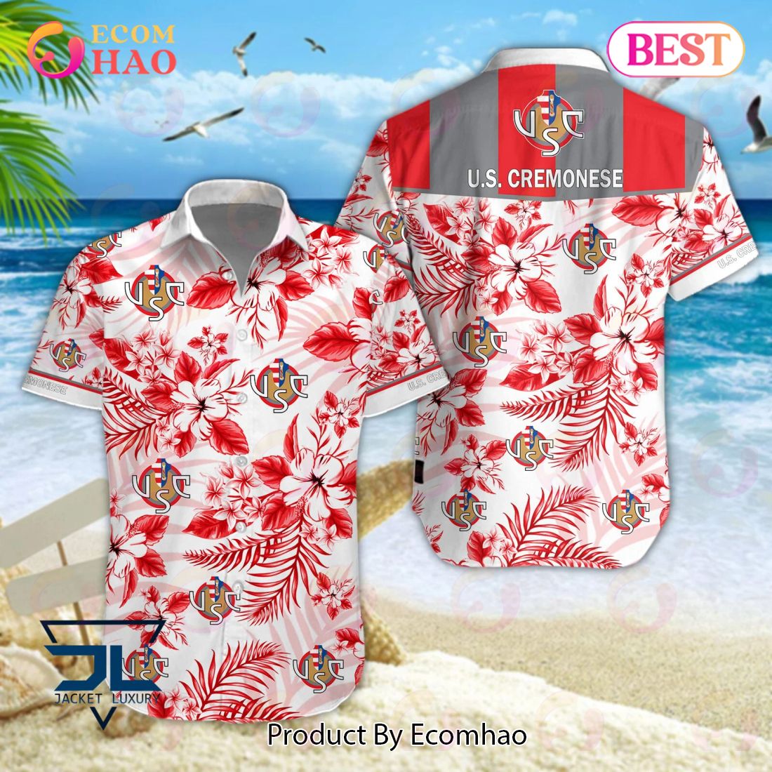 U.S. Cremonese Lega Serie A Hawaiian Shirt