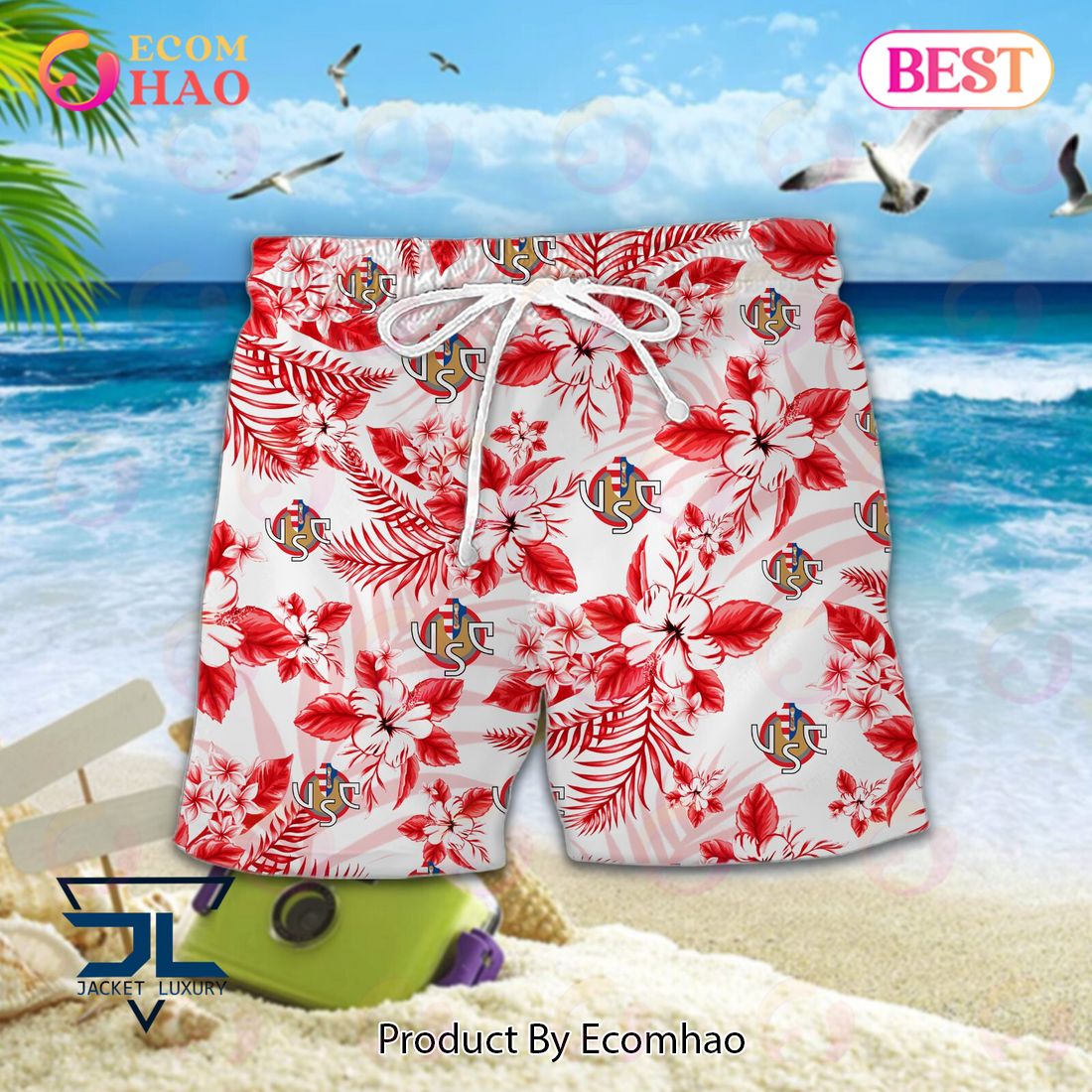 U.S. Cremonese Lega Serie A Hawaiian Shirt