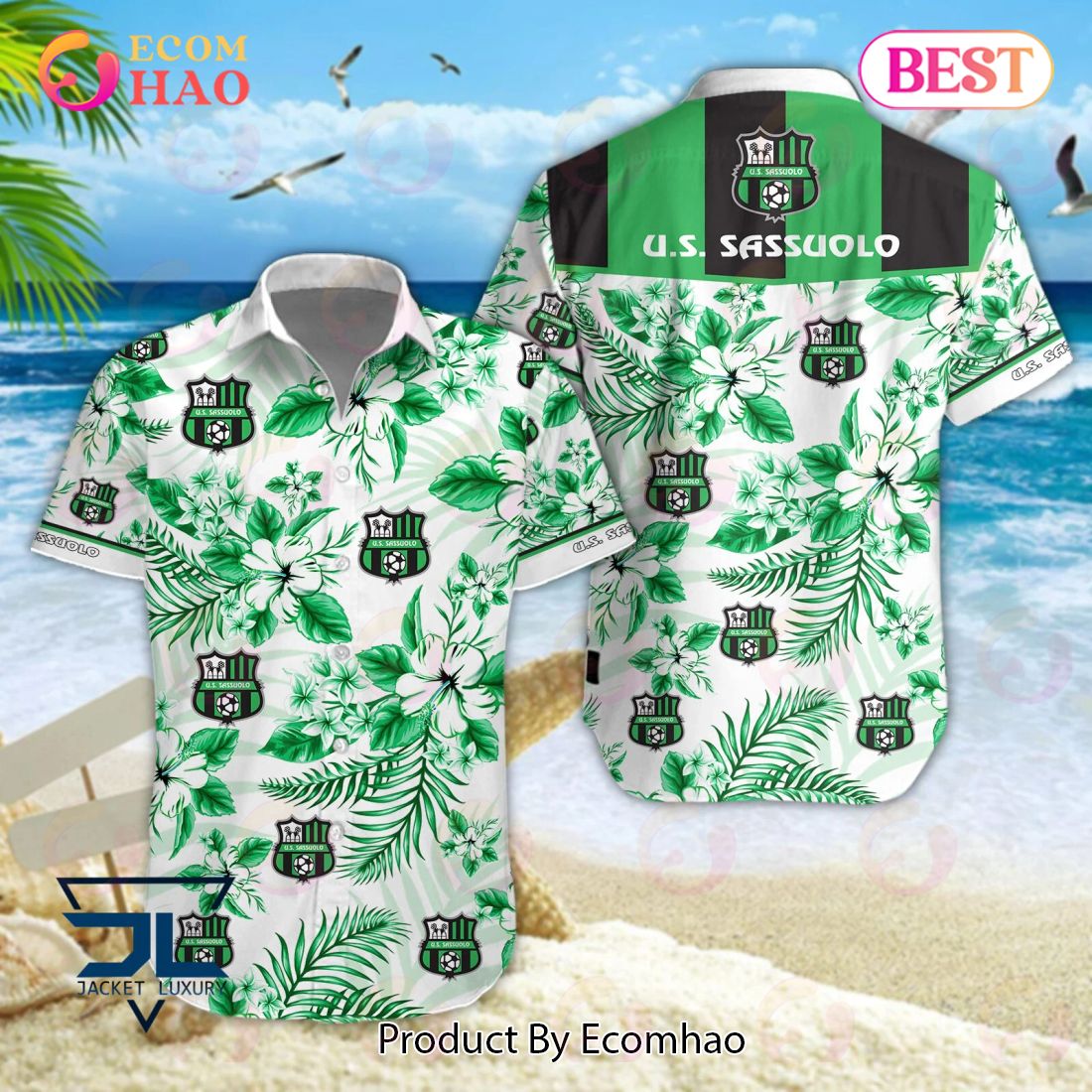 U.S. Sassuolo Lega Serie A Hawaiian Shirt