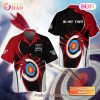 Maxcorners Archery Target Sign Black Pattern Personalized Name 3D Hawaiian Shirt