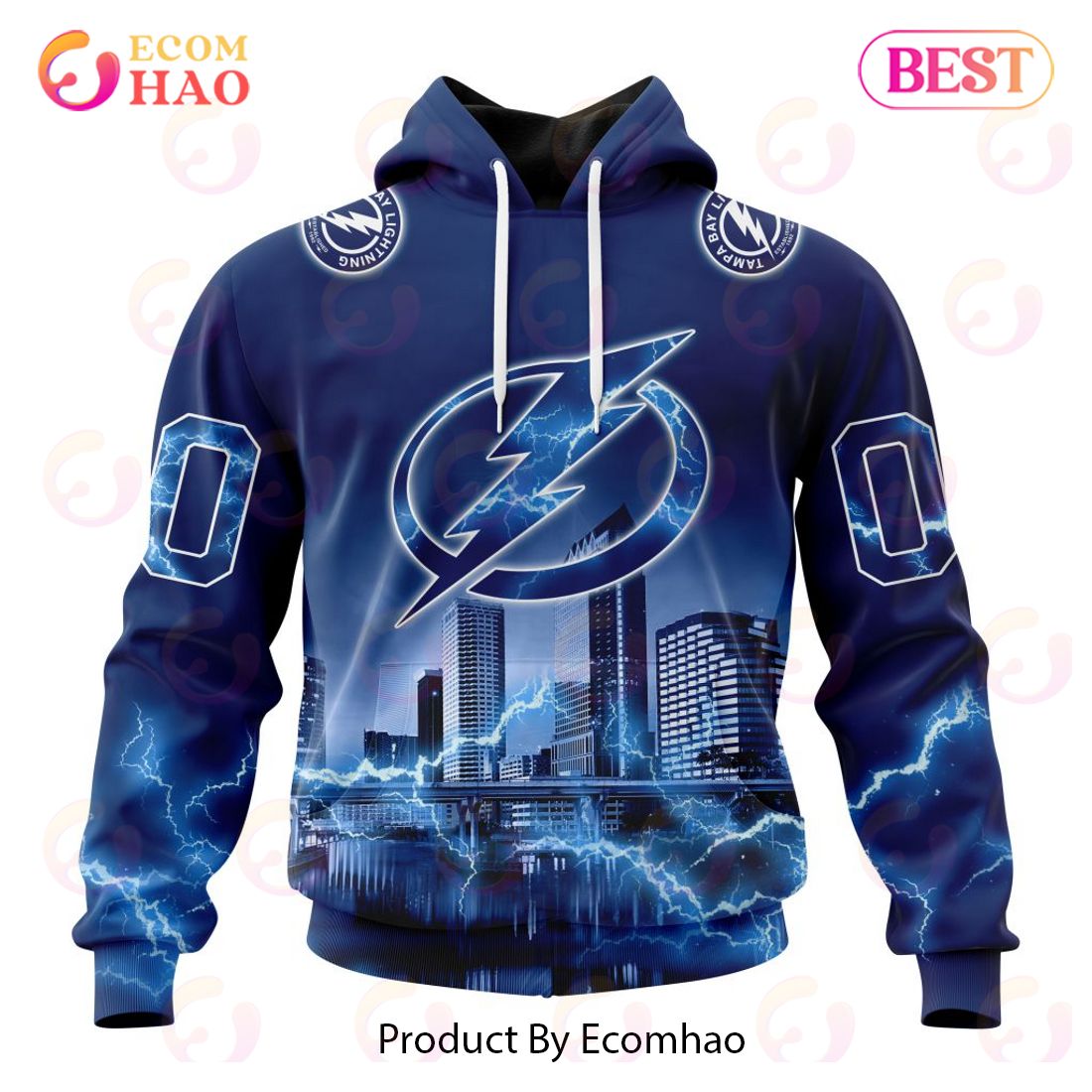 NHL Tampa Bay Lightning Special Design With Thunderstorms 3D Hoodie