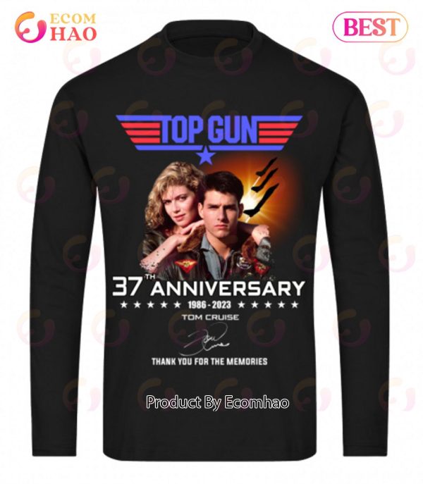 Top Gun 37th Anniversary 1986 – 2023 Tom Cruise Thank You For The Memories T-Shirt