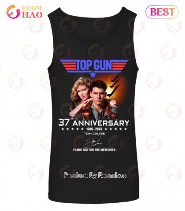 Top Gun 37th Anniversary 1986 – 2023 Tom Cruise Thank You For The Memories T-Shirt