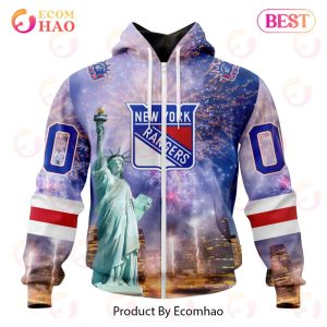 NHL New York Rangers Special Design With The Statue Of Liberty 3D Hoodie