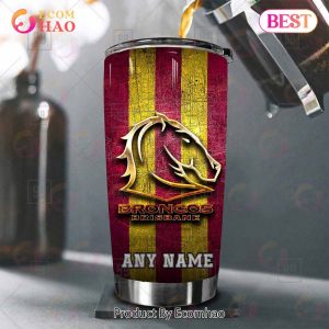 Personalized NRL Brisbane Broncos Old Metal Tumbler