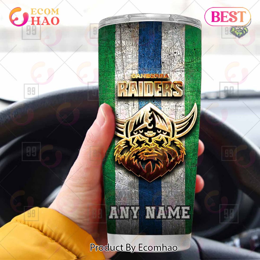 Personalized NRL Brisbane Broncos Old Metal Tumbler