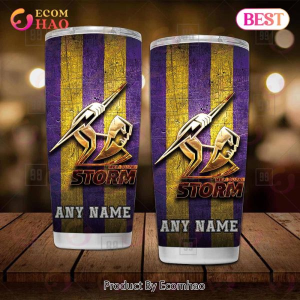 Personalized NRL Melbourne Storm Old Metal Tumbler