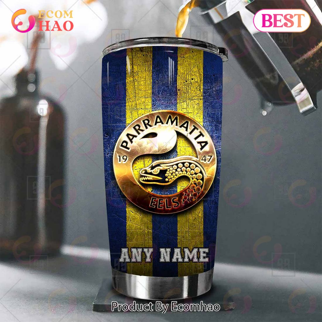 Personalized NRL Parramatta Eels Old Metal Tumbler