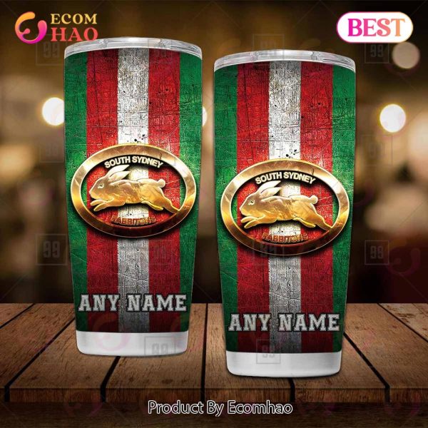 Personalized NRL South Sydney Rabbitohs Old Metal Tumbler