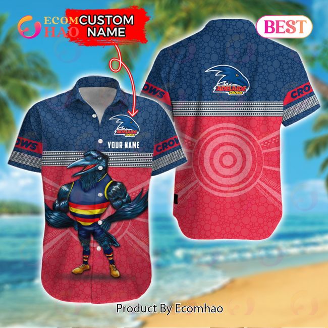 AFL Adelaide Crows Custom Name Hawaiian Shirt