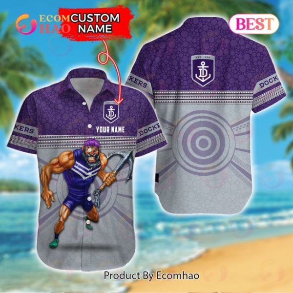 AFL Fremantle Dockers Custom Name Hawaiian Shirt