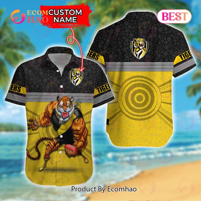 AFL Richmond Tigers Custom Name Hawaiian Shirt