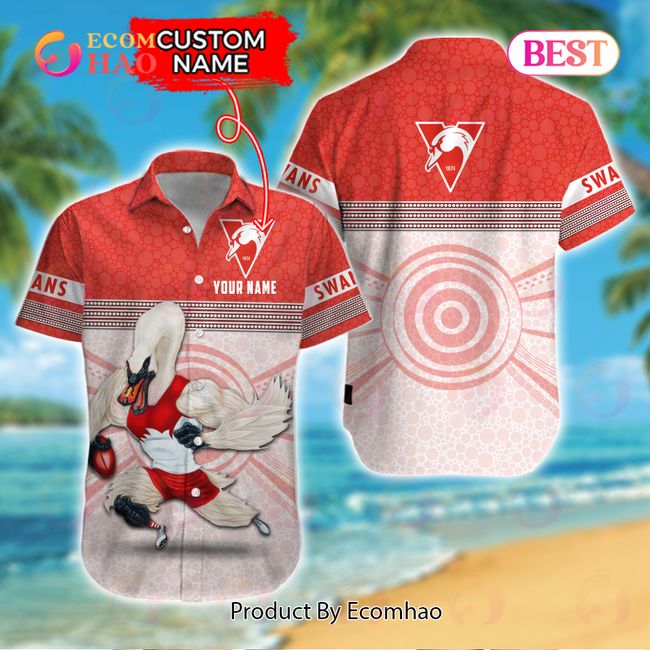 AFL Sydney Swans Custom Name Hawaiian Shirt