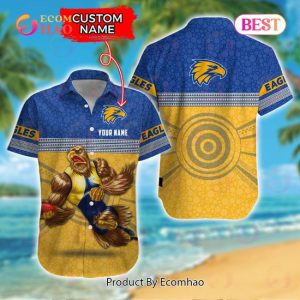 AFL West Coast Eagles Custom Name Hawaiian Shirt