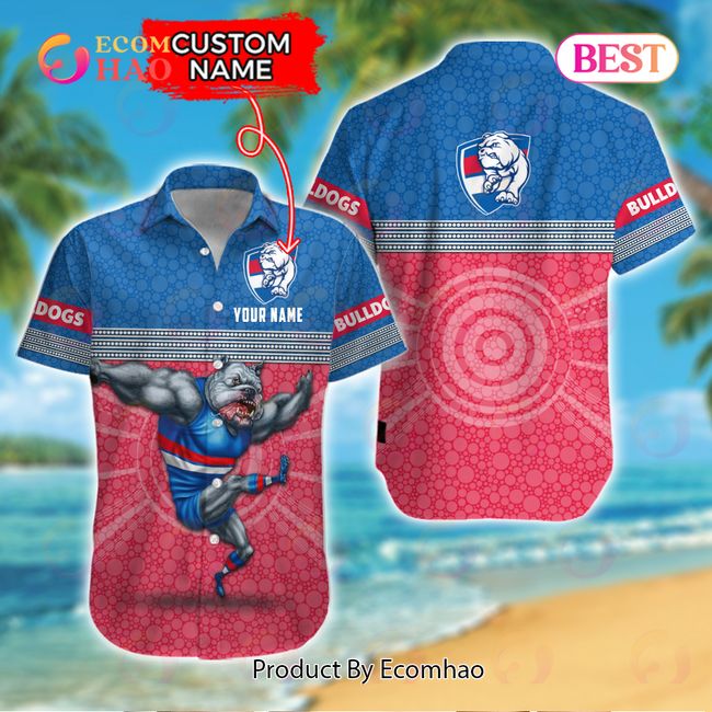 AFL Western Bulldogs Custom Name Hawaiian Shirt