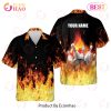 Maxcorners Button-Down Flag Personalized Name Hawaiian Shirt