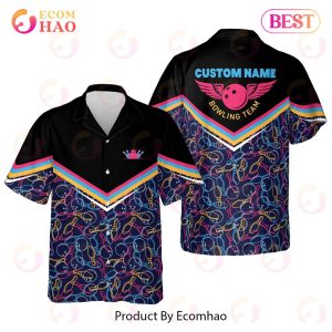 Maxcorners Button-Down Pattern Personalized Name Hawaiian Shirt
