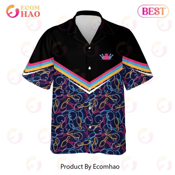 Maxcorners Button-Down Pattern Personalized Name Hawaiian Shirt