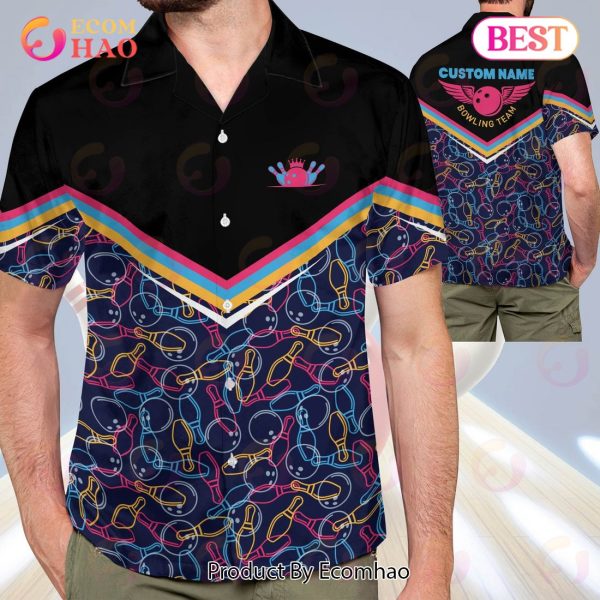 Maxcorners Button-Down Pattern Personalized Name Hawaiian Shirt