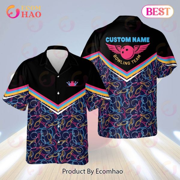 Maxcorners Button-Down Pattern Personalized Name Hawaiian Shirt