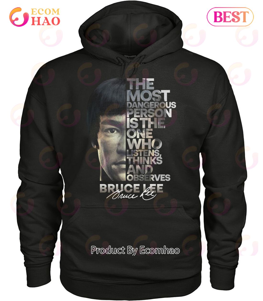 The Most Dangerous Is The One Who Listens Think And Observes Bruce Lee T-Shirt