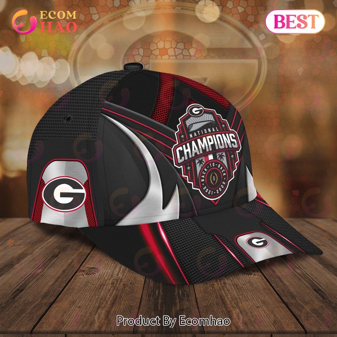 Georgia Bulldogs National Champions Back To Back 2021 – 2022 Classic Cap