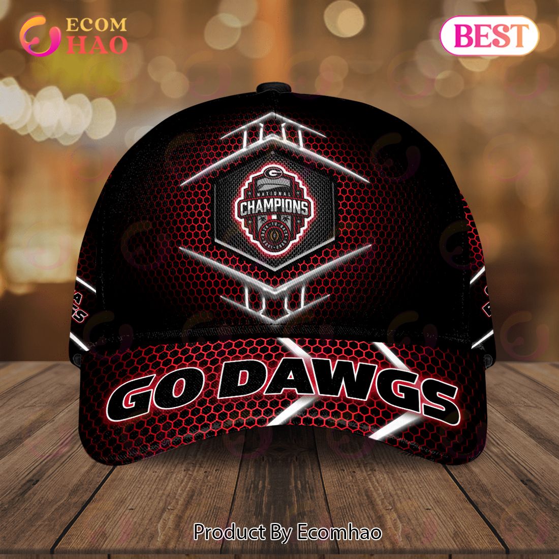 Go Dawgs Georgia Bulldogs National Champions Back To Back 2021 – 2022 Classic Cap