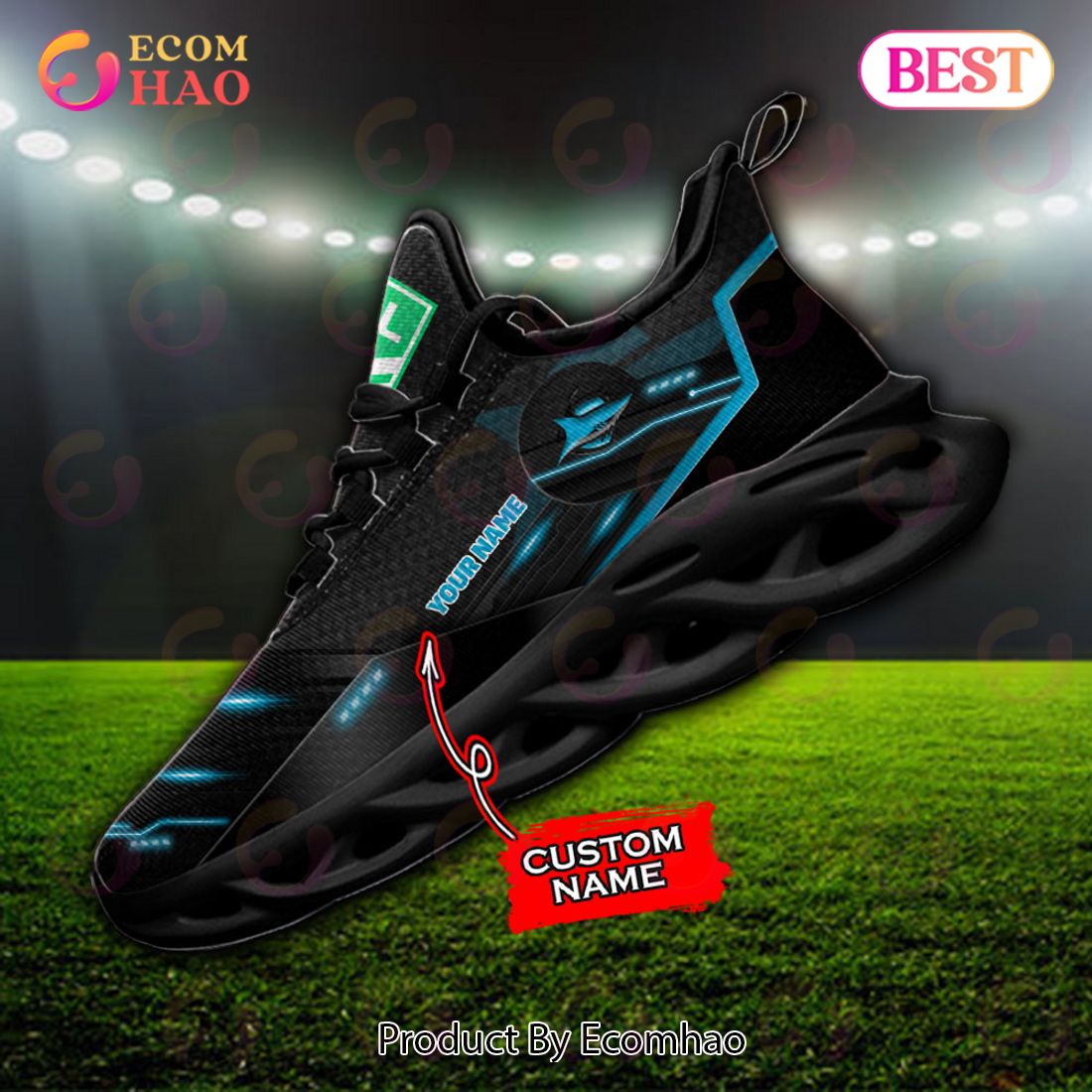 NRL Cronulla-Sutherland Sharks Max Soul Sneaker Custom Name