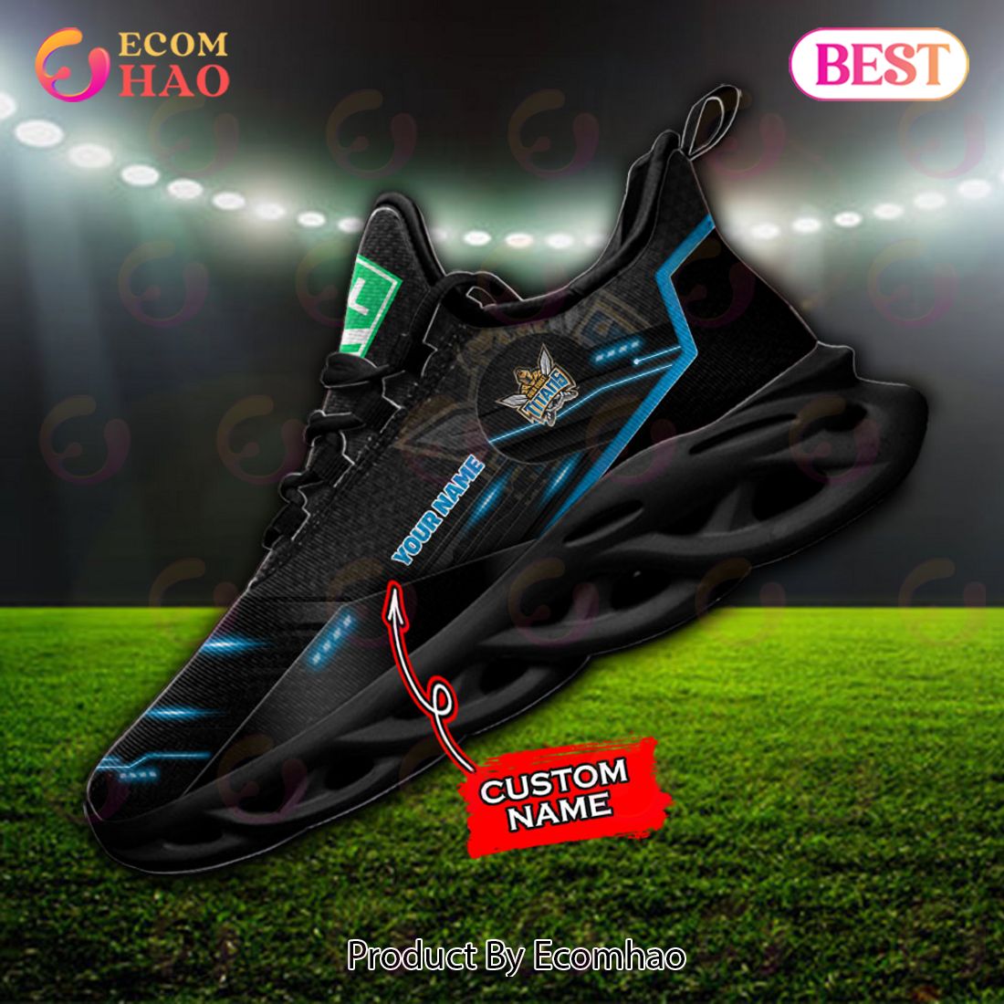 NRL Gold Coast Titans Max Soul Sneaker Custom Name