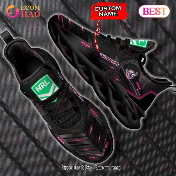 NRL Manly Warringah Sea Eagles Max Soul Sneaker Custom Name