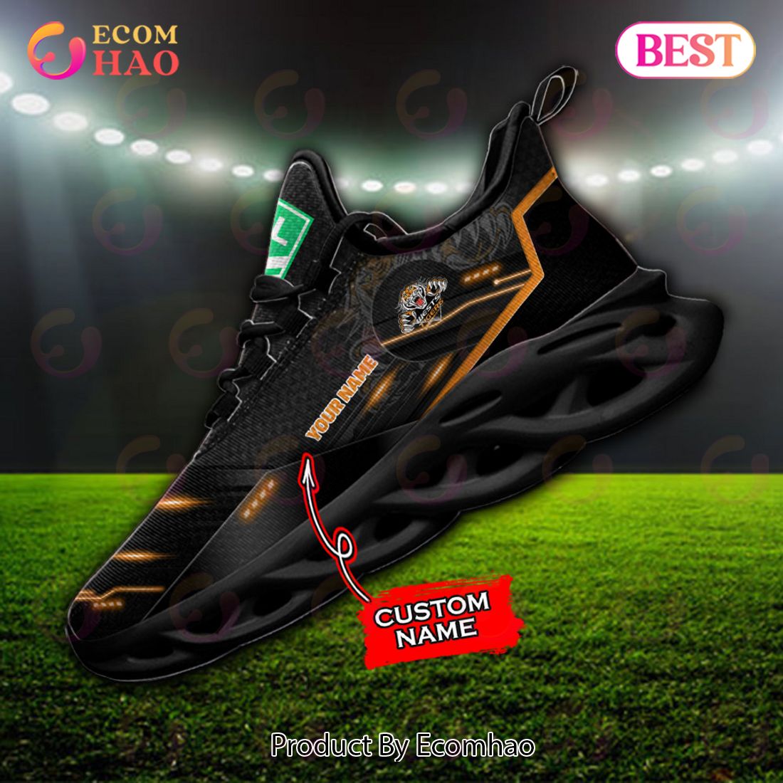 NRL Wests Tigers Max Soul Sneaker Custom Name