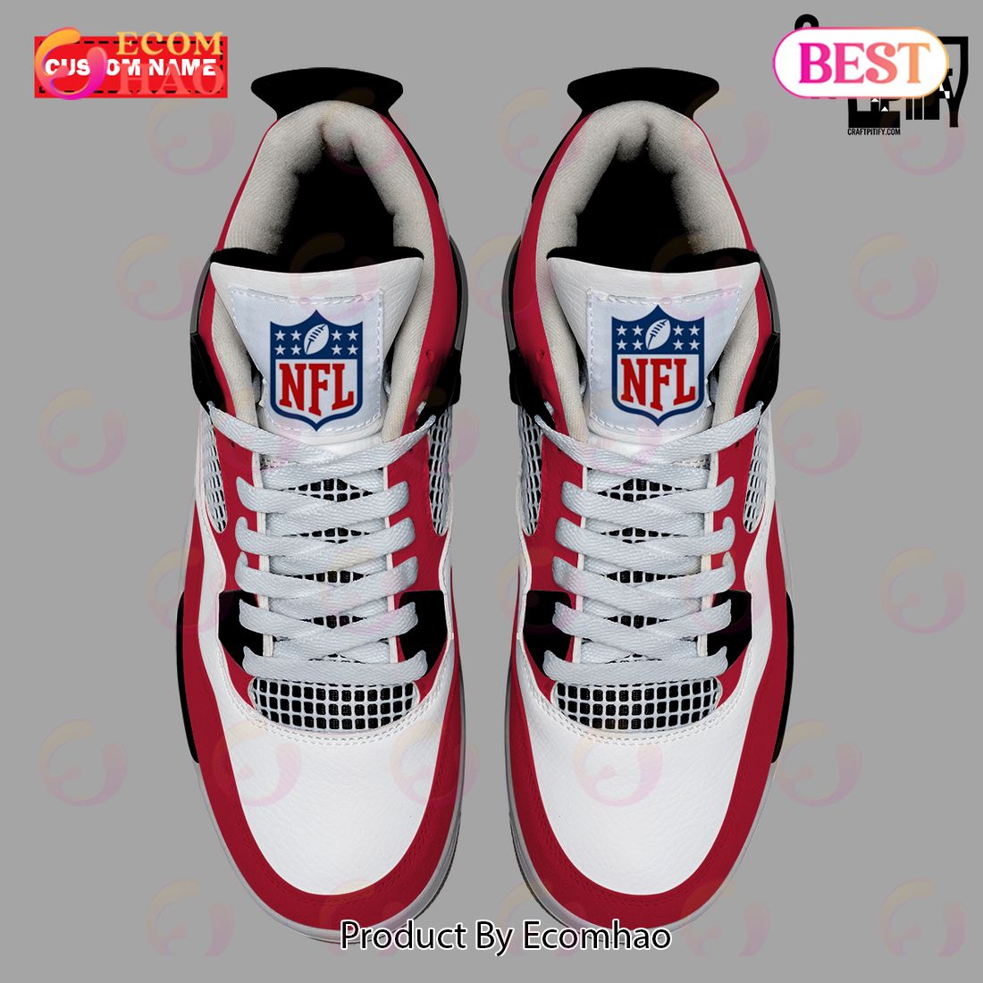 Personalization NFL Atlanta Falcons Air Jordan 4