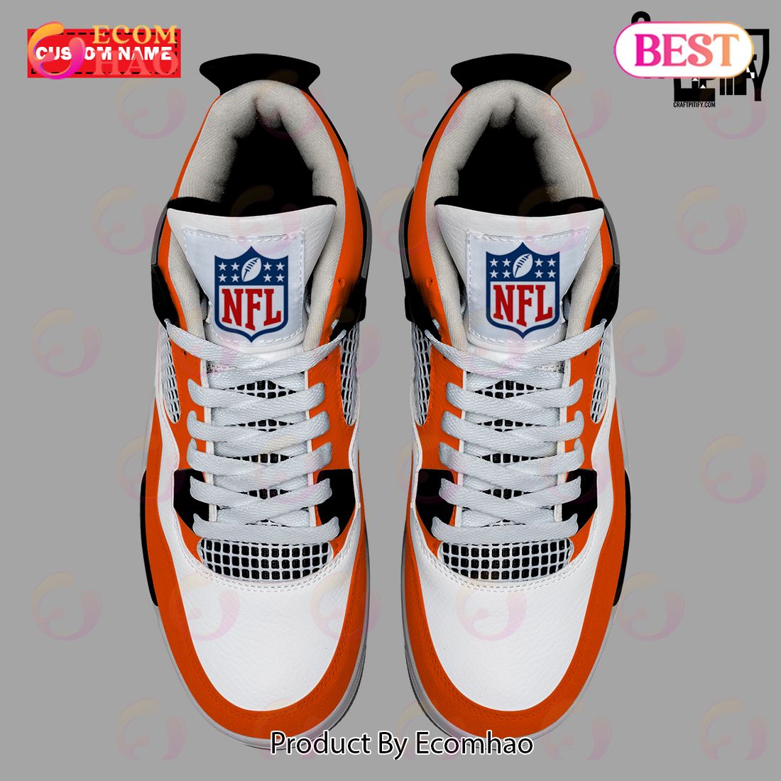 Personalization NFL Denver Broncos Air Jordan 4