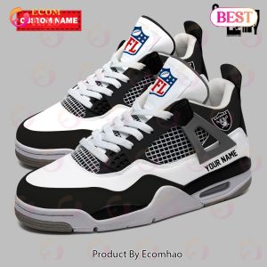 Personalization NFL Las Vegas Raiders Air Jordan 4