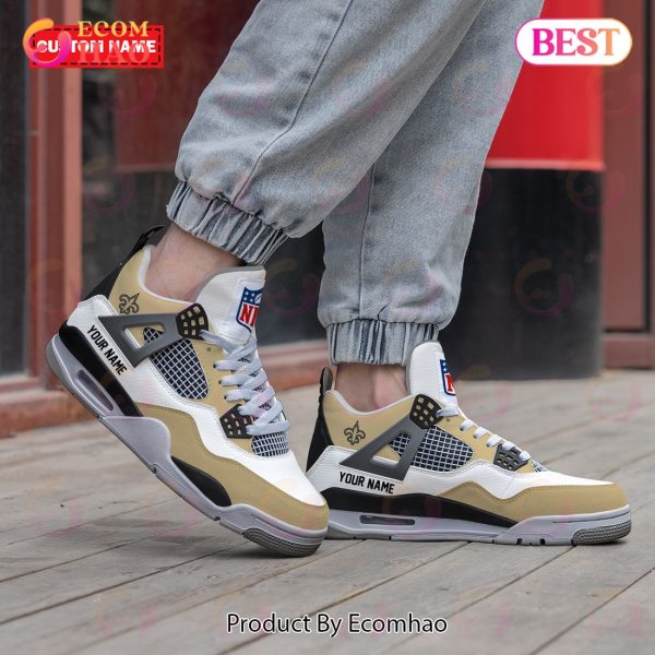 Personalization NFL New Orleans Saints Air Jordan 4