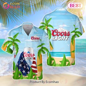 Coors Light Summer Hawaiian Shirt And Shorts Set