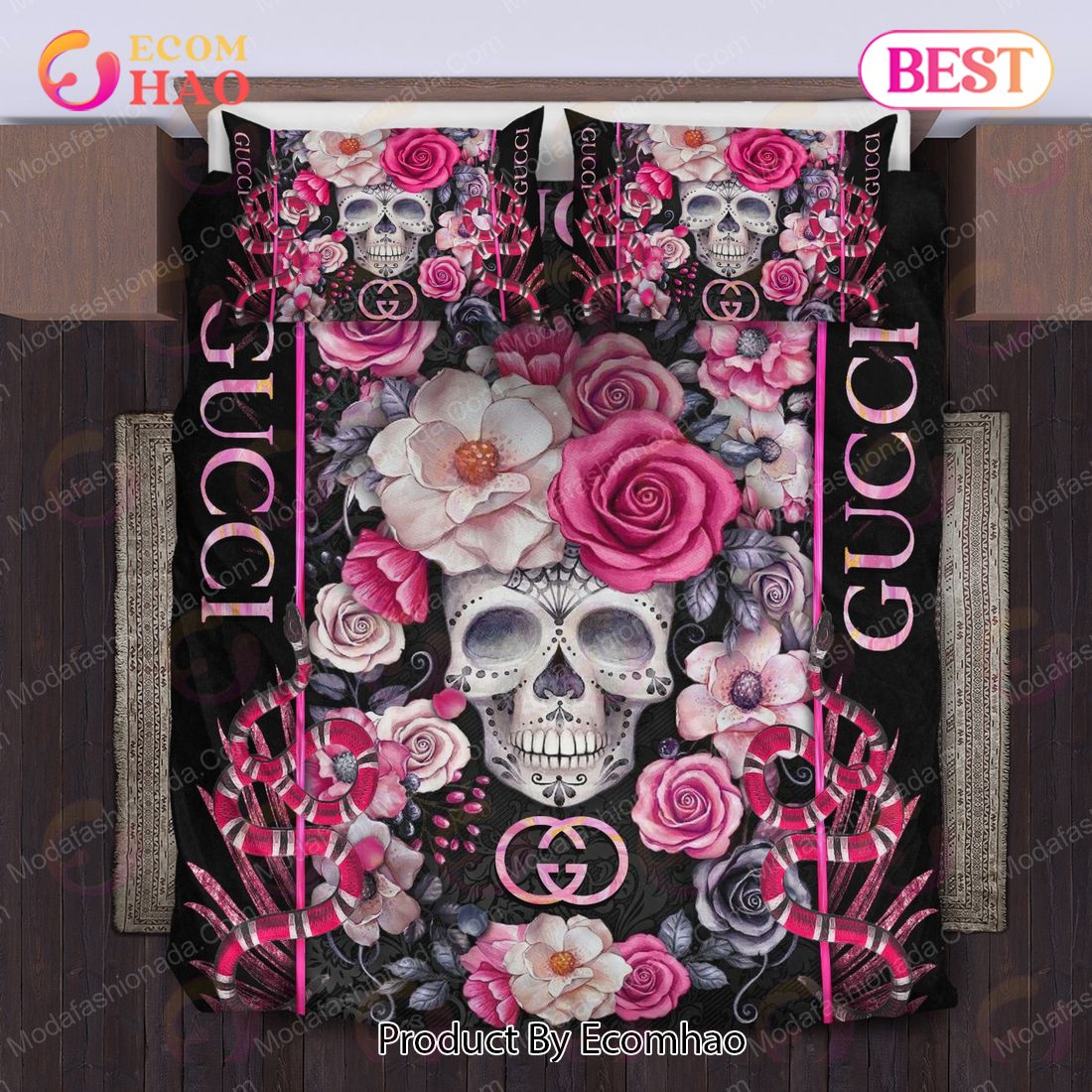 Skull Gucci Bedding Sets Home Decoration Luxury Items