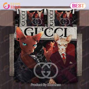 Sphynx Cat Gucci Bedding Sets Home Decoration