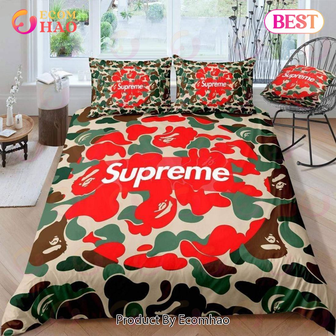 Supreme Red Luxury Brand Premium Bedding Setsbed Sets Bedroom Sets Comforter Sets Duvet Cover Bedspread