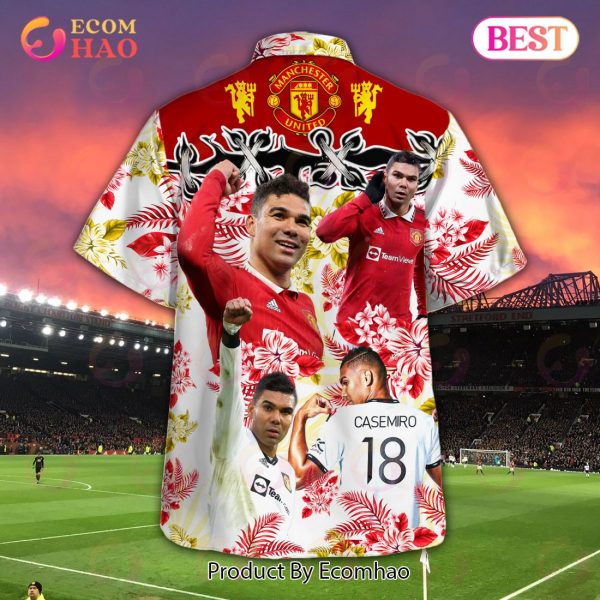 Casemiro In Manchester United Hawaiian Shirt