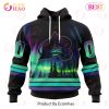 NHL Columbus Blue Jackets Special Design With Northern Lights 3D Hoodie