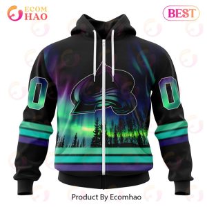 NHL Colorado Avalanche Special Design With Northern Lights 3D Hoodie