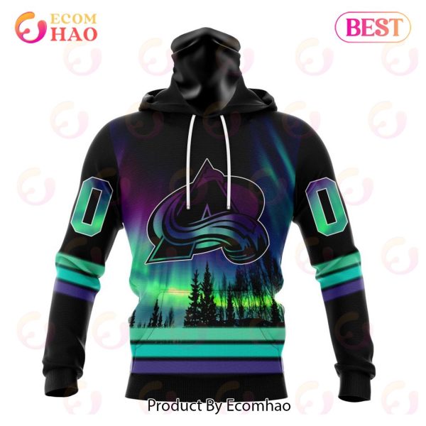 NHL Colorado Avalanche Special Design With Northern Lights 3D Hoodie
