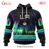 NHL Montreal Canadiens Special Design With Northern Lights 3D Hoodie
