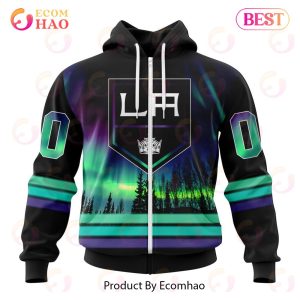 NHL Los Angeles Kings Special Design With Northern Lights 3D Hoodie