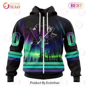 NHL Pittsburgh Penguins Special Design With Northern Lights 3D Hoodie