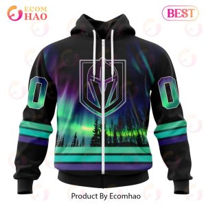 NHL Vegas Golden Knights Special Design With Northern Lights 3D Hoodie