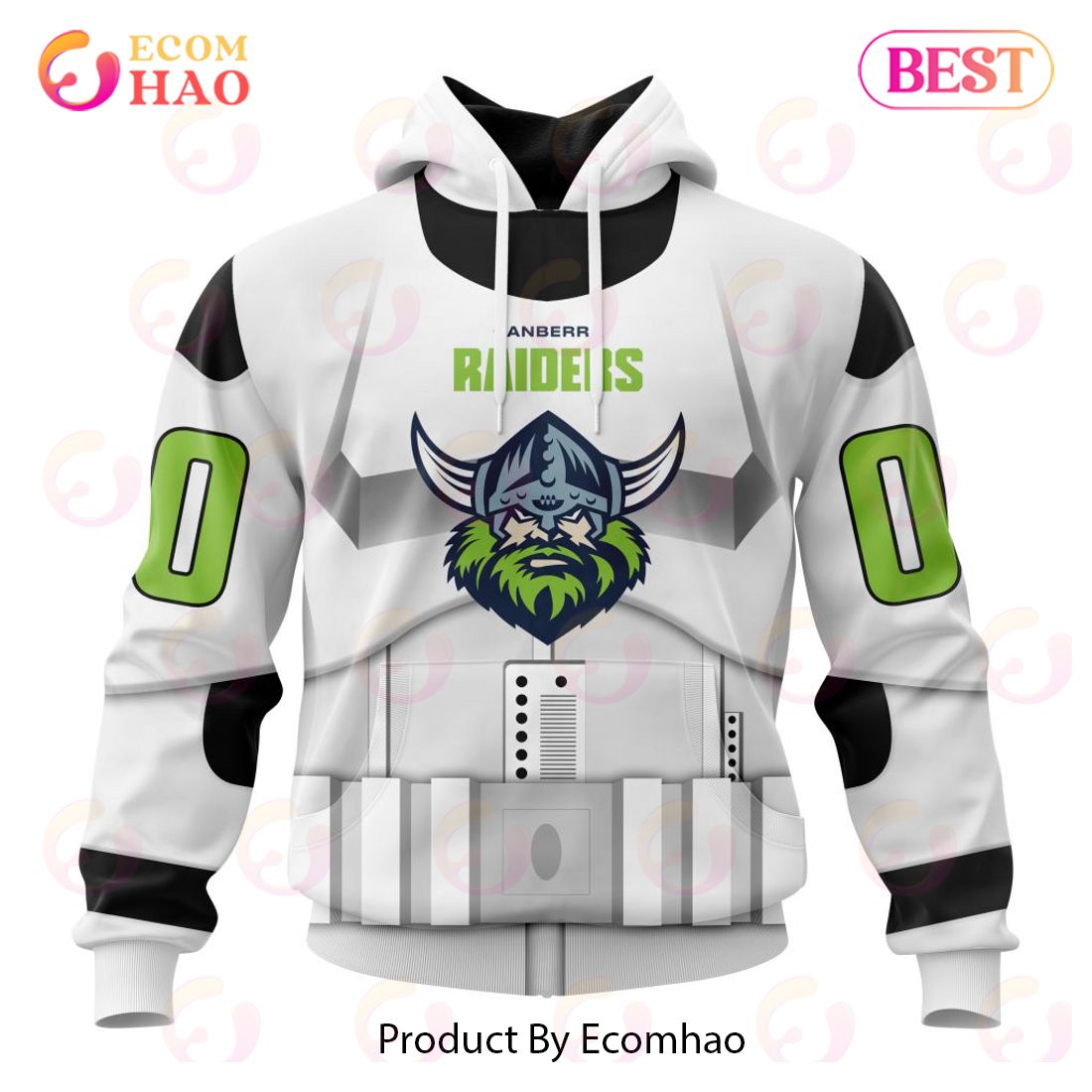 NRL Brisbane Broncos Special Star Wars Design 3D Hoodie