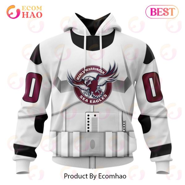 NRL Manly Warringah Sea Eagles Special Star Wars Design 3D Hoodie